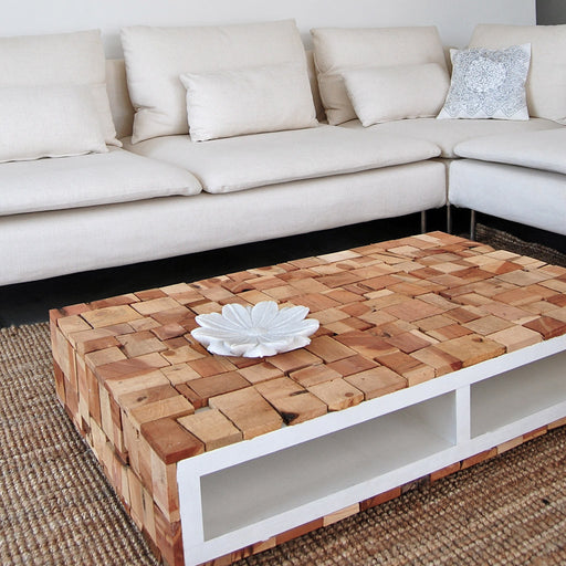 wood coffee table