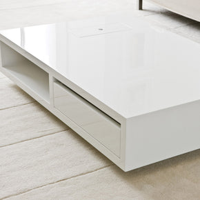 white coffee table